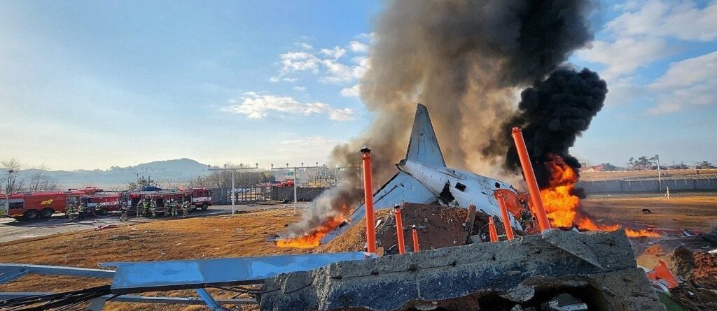 The crash of a Boeing 737 in South Korea